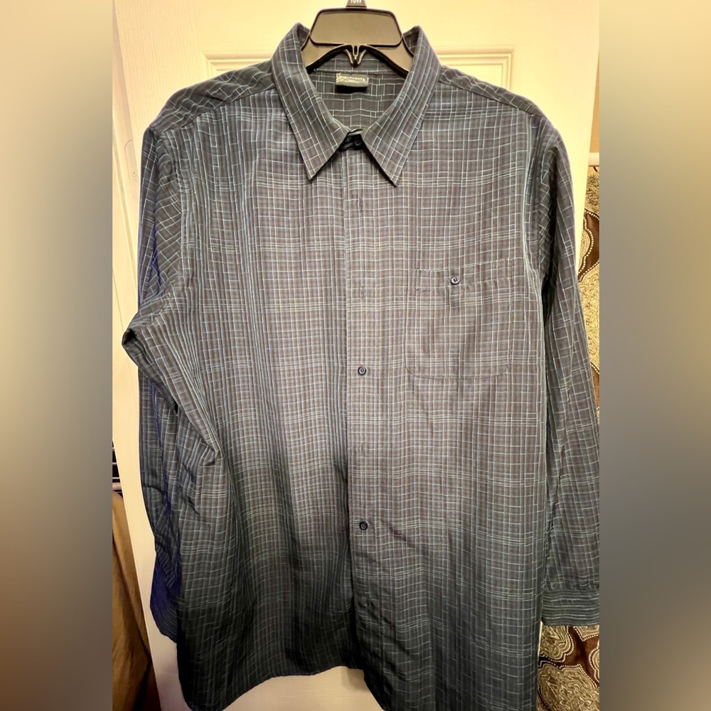 R&R Casual Plaid Shirt XXL